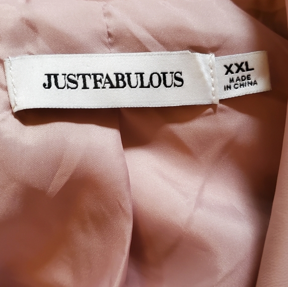 NWOT JustFab pink jacket - Picture 4 of 5
